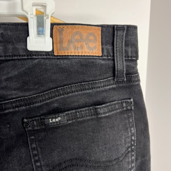 Vintage Lee Straight Leg Womens size 8 Medium Wash Blk Jeans - Picture 4 of 6